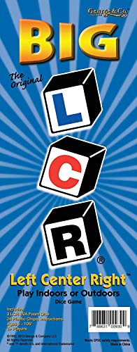 LCR Big Left Center Right™ Dice Game - Zip Bag (Blue) - color: Blue