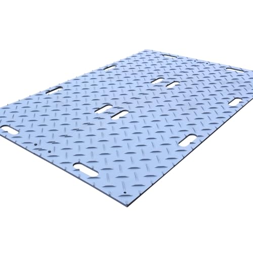 2 Pack 2'x4' Ground Interlocking Protection Mats, Ergonomic Portable Handles, High Load Capacity Ground Mats for Lawn, Dirt