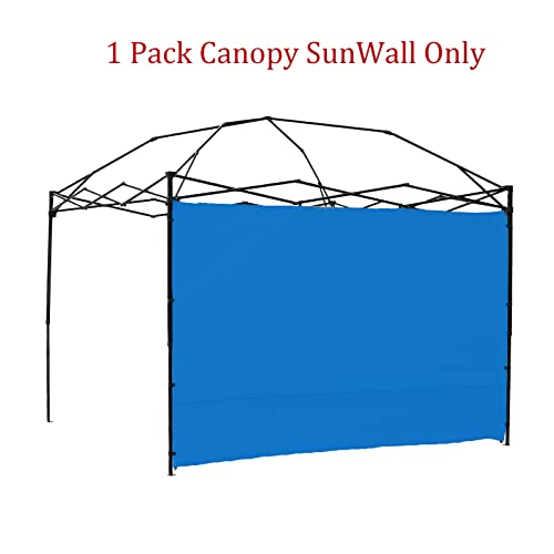 Canopy SunWall, 10x10ft Pop Up Canopy Sidewall for Instant Canopy Tent Gazebos, 1 Pack Sidewall Only Blue - color: Blue