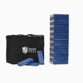 Tailgating Pros Premium Giant Toppling Timbers with Carrying Case – Choose Your Team Colors! Jumbo Outdoor Yard Game, Tower Grows to Over 5 Feet! - color: Navy/Navy