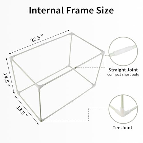 Bodaon Internal Frame for 23"x14"x15" Food Delivery Bag – Heavy-Duty Support Insert for XXX-Large Insulated Catering Bags, Rigid Structure for Reusable Grocery and Rideshare Delivery Bag - color: Internal Frame Only(Without Bag), size: Fit 23"W x 14"D Bag