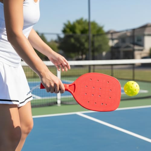 Arrowbash 60 Pcs Plastic 15.2 x 7.5 Inches Paddleball Racket Set with Balls, Ball Keychain, Cooling Towels&Carry Bag, Bulk Sports Equipment for Teams, Parties & Physical Education Classes
