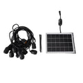 25FT Solar String Lights,Solar Powered LED Outdoor Commercial Grade Waterproof Patio Lights with Edison Globe Shatterproof Patio Lights for Outside Garden Backyard 6V 6W,10 Bulbs