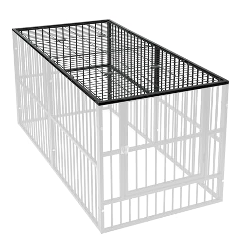Heavy Duty Dog Fence Roof for 32" High Exercise Pens, Easy Assembly, Compatible (Roof Only) - color: Black, style: Roof