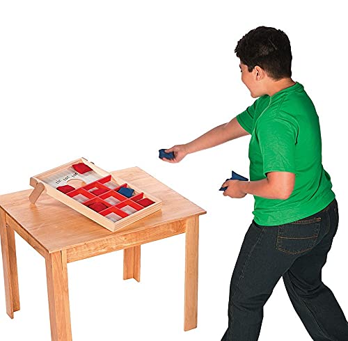 Cornhole and Tic Tac Toe 2 in 1 Game - Sturdy Wood - Include Bean Bags