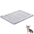 Mifoci Dog Training Pad Holder with Mesh Tray Non-Slip Leak Proof Puppy Potty Tray for Small Medium Large Dogs Pee Pad Holder Easy Clean Indoor Bathroom(19.69 x 14.17 Inch) - size: 19.69 x 14.17 Inch