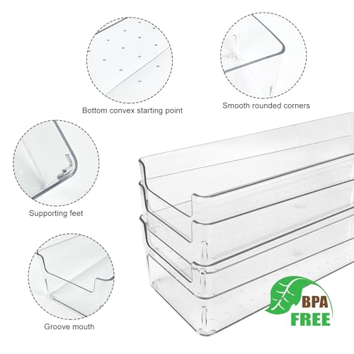 Rainmae Cutlery Storage Organizer, Plastic Pantry and Kitchen Storage, Plastic Cutlery Utensil Caddy for Kitchen Countertop Organization, Holds Fork, Knife, Spoon, Silverware Tableware Storage Box