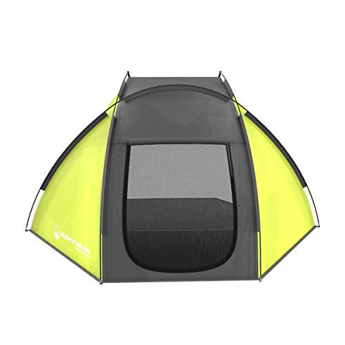 Beach Tent Sun Shelter for Shade with UV Protection, Water and Wind Resistant, Easy Set Up and Carry Bag by Wakeman Outdoors (Yellow)