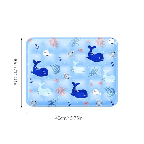 Pet Cooling Mat - 30x40cm, Summer Soft Ice Gel Pad, Pressure-Activated Cold Crate Kennel Bed, Waterproof PVC Comfortable Mat | Heat Relief Cushion for Cats and Dogs, Couch, Sofa, Floor, Cage, Home - size: 30x40cm