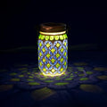 Stargarden Mosaic Solar Lantern , Outdoor Hanging Lantern Waterproof Table Lamp Mosaic Night Light for Tree, Garden, Patio, Yard, Outdoor(Blue Green) - color: Blue Circle
