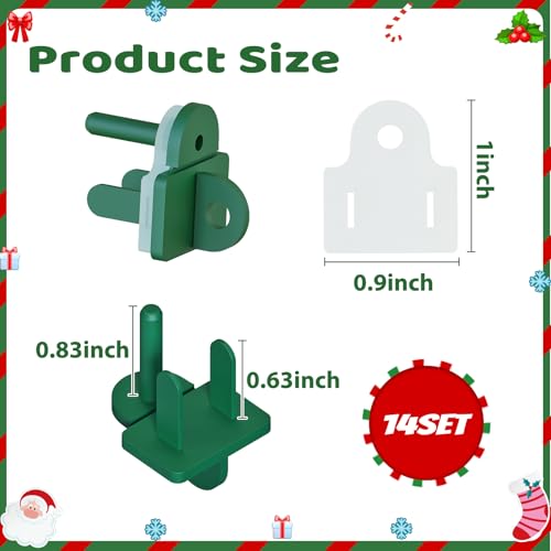 14 Sets Plug Protectors Covers and Weatherproof Gaskets, Outdoor Waterproof Outlet Plug Covers for Christmas Lights, Extension Cords, GFCI Tripping Prevention, Fit 2 or 3 Pronged Plugs - style: 14 Sets Green Weatherproof Plug Covers