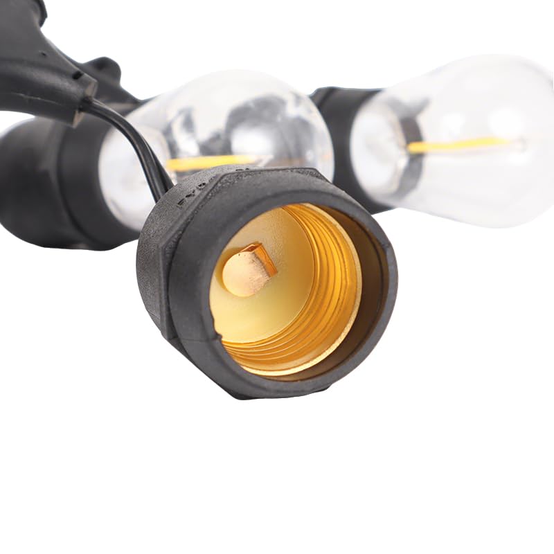 25FT Solar String Lights,Solar Powered LED Outdoor Commercial Grade Waterproof Patio Lights with Edison Globe Shatterproof Patio Lights for Outside Garden Backyard 6V 6W,10 Bulbs