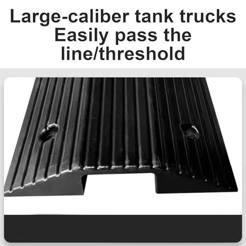 Rubber Ramps for Door Threshold Outdoor Cable Protector Cover Anti-Slip 600 Lbs Capacity, Screw Fixing for Driveways, Gardens & Industrial Use(8x40x80cm/3.1x19x39in) - size: 8x40x80cm/3.1x19x39in
