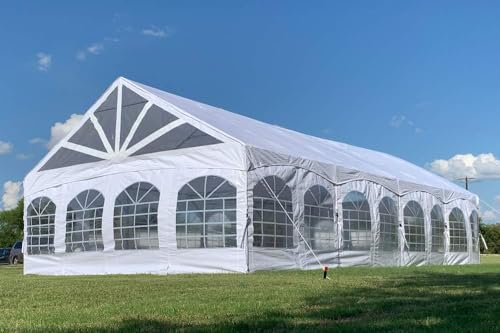 DELTA 40'x20' PE Marquee Party Tent, Tents for Parties, Large Wedding Tent, Carpas para Fiestas,Heavy Duty Canopy, Outdoor Event with Waterproof Top + 5 Storage Bags - style: 40'x20' PE Marquee Tent