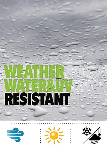 16 MIL Thick Ultra Heavy Duty White Tarp 7'x16'(True Size) 3ply Waterproof 9.5 oz UV Protected Multipurpose Protective Cover Rain Tarpaulin - color: White, size: 7' x 16'