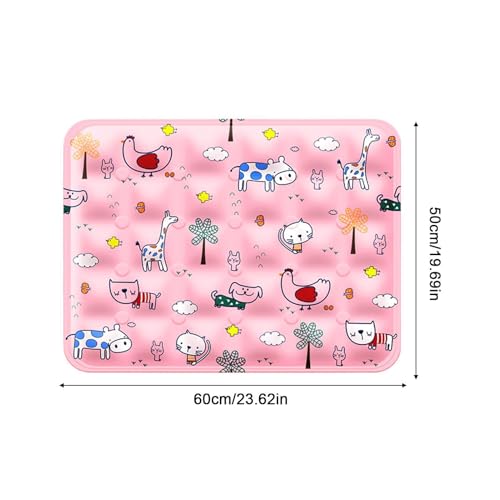 Dog Cooling Pad, Gel-Filled Pet Cooling Mat, Cat Summer Crate Mat, Self Pressure Activated Bed, for Travel, Car Seat, Camping, Outdoor, Indoor, Crate, Floor, Sofa, Kennel
