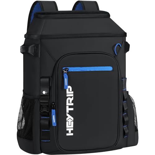 Heytrip Backpack Cooler 36/54 Cans, Insulated Portable Large Leakproof Waterproof Cooler Bag, 20 Hours Cold Retention for Lunch Camping Travel Beach Picnic - color: Black - 36 Cans