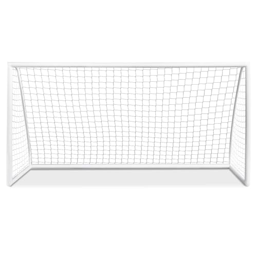 Soccer Goal, 12FT x 6FT/6FT x 4FT All-Weather Soccer Net with Frame, Quick Set-Up, Resilient Netting, Portable Soccer Goals for Backyard School Kids Soccer Training - size: 12FT x 6FT