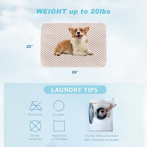MICROCOSMOS Pet Cooling Mat & Sleeping Pad- Breathable Bubble Surface, EZ Clean. Keep Cooling for Pets, Kids and Adults in Summer.(Brown, 28" x 22") - color: Brown, size: 28" x 22"