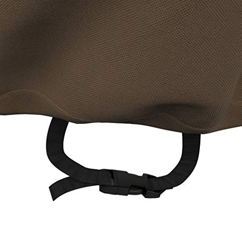 Amazon Basics Outdoor Patio Furniture Cover, Waterproof, UV Resistant, Weather Protection with Secure Straps, Large, Beige/Tan, 110" x 84" - size: 110"x84"