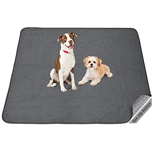 Washable Dog Pee Pads: 34x52 1 Pack Reusable Whelping Pads, Absorb Dog Mats Non-Slip Puppy Training Pads for Whelping, Potty, Training, Playpen, Crate - size: 34"x52"