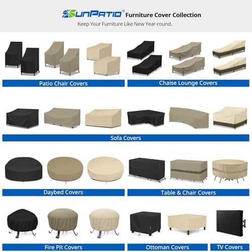 SunPatio Outdoor Sofa Cover Waterproof, Heavy Duty Couch Cover 93.5 Inch with Seam Taped, All Weather Protection 3-Seater Patio Bench Protector for Outdoor Furniture, 93.5" W x 45" D x 39" H, Taupe - size: 93.5" W x 45" D x 39" H