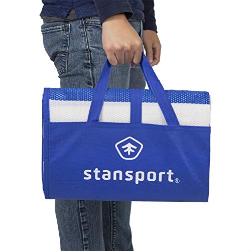 Stansport Tatami Straw Ground Mat 60" L x 78" W - color: Blue