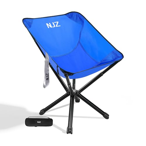 Premium Camping Chair, Folding Outdoor Chair with Aluminum Frame, Sturdy and Durable Portable Chair for Camping, Fishing, RV Travel, All-Weather Use - color: Blue, size: E