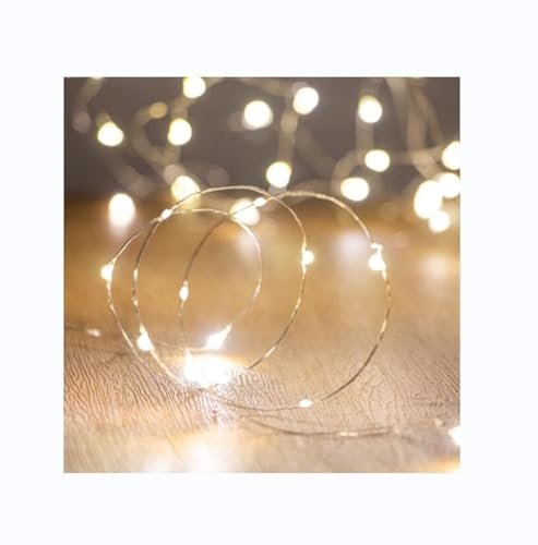 XINKAITE LEDs Fairy Lights,String Lights for Indoor&Outdoor Bedroom, Christmas, Parties, Wedding, Centerpiece, Decoration,Battery Operated (10Ft/3M Warm White) - color: Warm White, size: 10ft