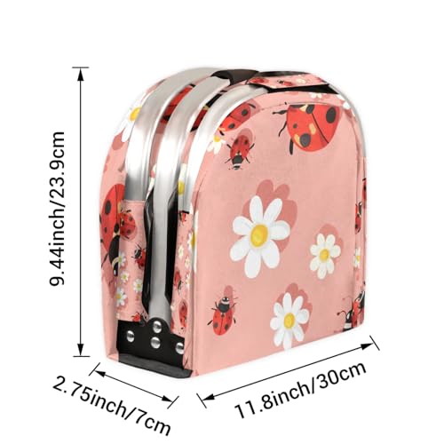 Picnic Basket, MARYHFENVA Shopping Basket with Handle 40L Collapsible Grocery Basket Portable Folding Basket for Travel Camping Reusable Market Bag - color: Ladybird(style 2)