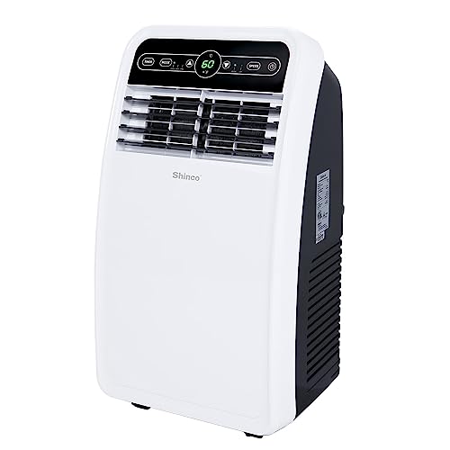 Shinco 8,000 BTU Portable Air Conditioner, Portable AC Unit with Built-in Cool, Dehumidifier & Fan Modes for Room up to 200 sq.ft, Room Air Conditioner with Remote Control, Installation Kit - color: SPF1-White-Auto Evapotation System, size: 8000 BTU