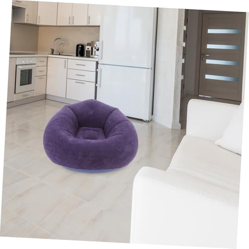 Inflatable Lazy Sofa Chair Portable Bean Bag Couch for Camping Living Room and Outdoor Use Effortless Setup with Quick Inflation Comfortable Material Includes Pump