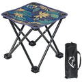 Wind Tour Portable Folding Camping Stool Outdoor Camping Lightweight Samll Chair for Fishing Hiking Gardening and Beach with Carry Bag (13.0”X13.0” Large Blue -1) - color: 13.0”x13.0” Large Blue -1