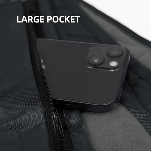 Large Outdoor Waterproof Blanket Extra Thick Fleece Stadium Blanket for Camping, Car, Pet, Picnics - Windproof, Wearable, Machine Washable 80" x 58" (Black Gray) - color: Black Gray