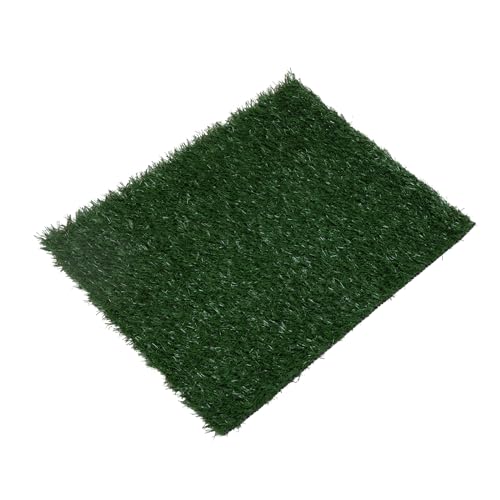 Gecheer 2PCS Realistic Artificial Grass Rug for Pet Potty Training, Synthetic Dog Pee Grass Turf Patch Carpet Pad for Indoor Outdoor