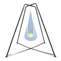 Heavy Duty Swing Frame, 350LBS Metal Swing Stand for Kids & Adults, A-Frame Indoor Outdoor Swing Stand with Dual-Bolt Locking System, Double-Layer Anti-Slip Feet, Fits for Most Swings