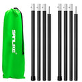 SANLIKE Aluminum Tent Poles for Tarp, 60inch, 2 Sets (4 Sections), Black, Waterproof, Camping - color: Black-4 Sections