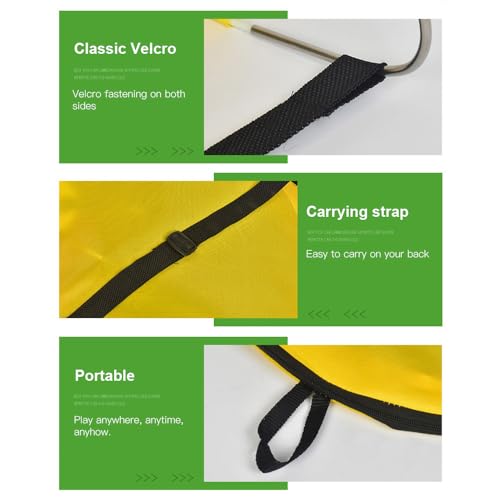 Packable 2 Pack Soccer Goal Pop Up Backyard Portable Soccer Goal Net Foldable Indoor Outdoor Kids Soccer Goal Set Soccer Training Equipment Soccer Ground Stakes