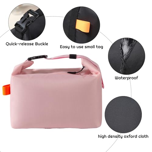 YUDANSI Fashion Lunch Bags for Men Women- Reusable Insulated Leakproof Lunch Box Tote Bag, Cool Bags for Adults,Thermal Cooler Bag for Work Picnic Travel -8L (Pink) - color: Pink