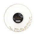 PLASTICPRO 32 Pack Elegant Disposable Plastic Bowls Includes 32 Soup or Salad Bowls Heavy Duty Fancy Party Bowls White & Gold Flower Design - color: White & Gold Flower Design Bowls