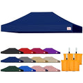 Tradesparker 10x15 Commercial Pop Up Canopy Replacement Top-Windproof D-Rings+Banner Grommets+Loop Pile Wall System,Ez Canopy Cover ONLY-Frame/Side Walls NOT Included(navyblue) - color: Navyblue, size: 10x15