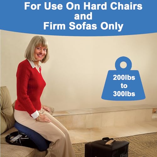 Carex Upeasy Seat Assist Plus - Portable Self-Powered Lifting Seat Cushion for Chairs, 70% Weight Support up to 340 lbs. - Lift Assist for Seniors and Mobility Support - style: Wt Cap: 200 lbs - 340 lbs
