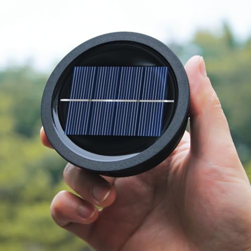 4 Pack Solar Light Replacement Top, Replacement Solar Light Parts for Lantern (Top 3.23 Inch, Bottom 2.83 Inch), Waterproof LED Replacement for Outdoor Garden, Pathway, Yard Lights & Decor - size: 3.23inch-4p