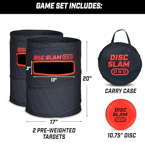 GoSports Disc Slam Game - Classic or PRO - Outdoor Disc Toss Yard and Beach Party Game - color: PRO