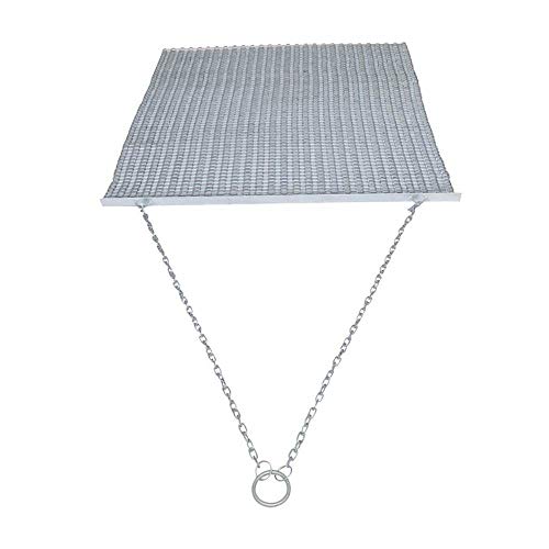 Yard Tuff 455TBDM ATV/UTV 5 Feet by 4.5 Feet Zinc and Steel Field Surface Leveling Drag Mat with Tow Chain and Tow Ring for Lawn, Silver - size: 4.5 X 5'