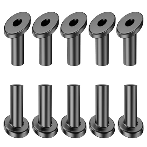 BLIKA 40 Pack 25 30 35 Degree Black Cable Railing Angle Beveled Protector Sleeves for 1/8" 5/32" 3/16", T316 Stainless Steel, Angle Protector Sleeves Stair Cable Railing Hardware Kit for Wood Posts - size: 3/16"
