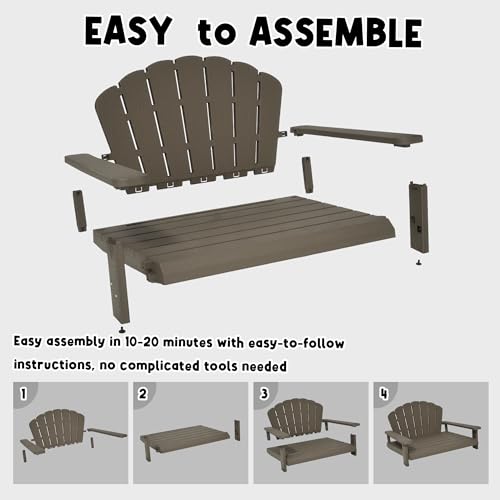 Fancyango Resin Dog Sofa Indoor Outdoor Waterproof Bed Stable Resin Comfort Design - Easy Assembly in Minutes (Gray 35.24''*29''*18.5'') - color: Gray