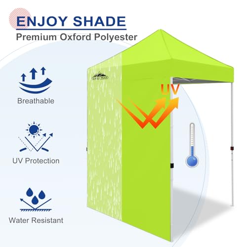 EAGLE PEAK Canopy Sidewall for 5x5 Pop Up Canopy Frame, Single Side Wall Panel Only (Fits 5x5 Straight Leg Frame, Canopy Top or Frame NOT Included), Neon Green - color: Neon Green