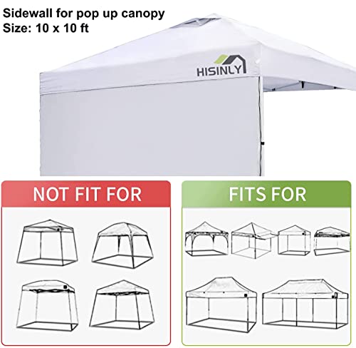 Canopy Sidewalls 10 * 10 ft 300D Sunwalls with Silver Coating UV Protection and Waterproof Oxford Cloth Suits Pop-up Tent/Instant Canopy/Commercial Canopy (Sidewall Only) - color: White with silver coat, size: 10x10ft Sidewalls*3