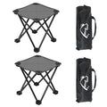 Wind Tour Portable Folding Camping Stool Outdoor Camping Lightweight Samll Chair for Fishing Hiking Gardening and Beach with Carry Bag (Medium Grey -2) - color: Medium Grey -2